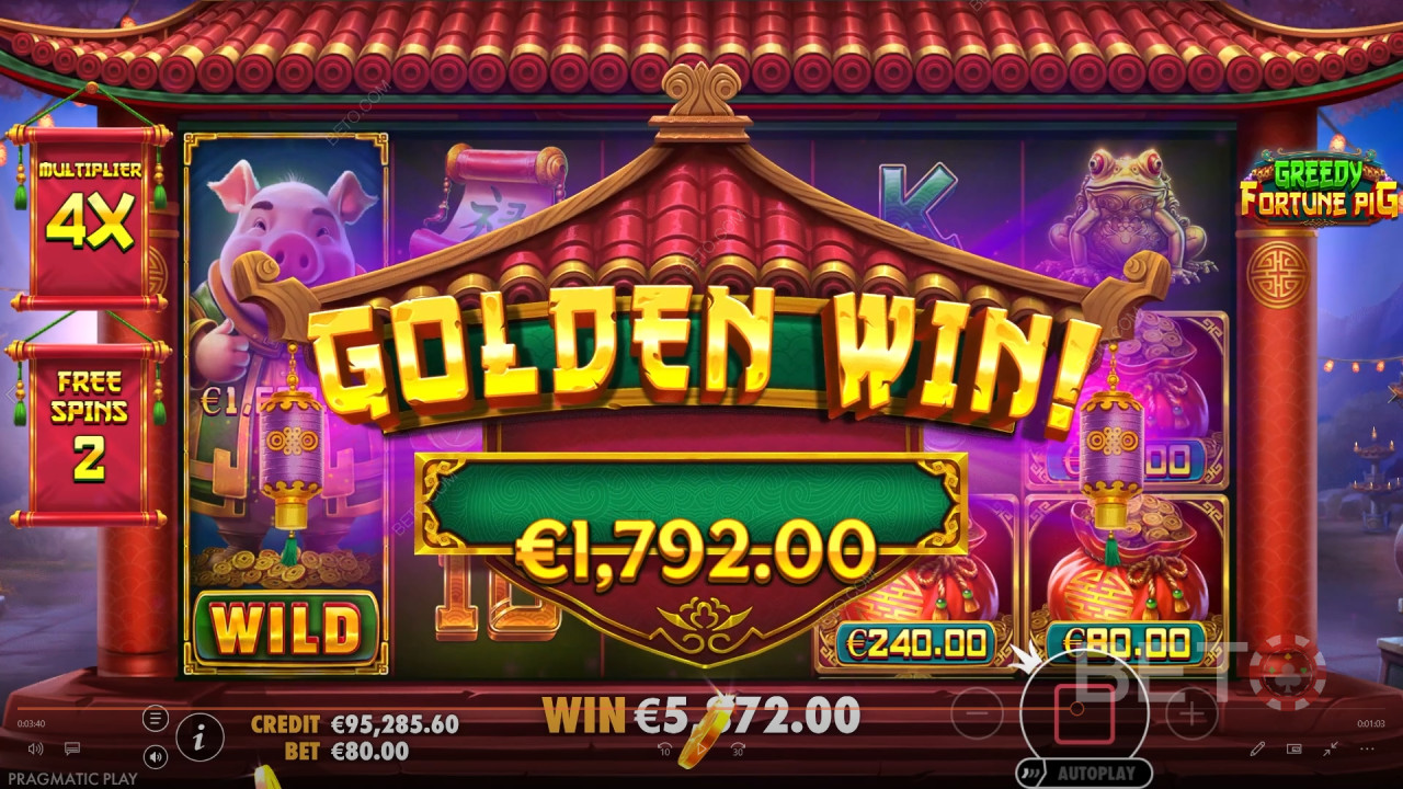 Giải thích về các tính năng bổ sung trong Greedy Fortune Pig của Pragmatic Play