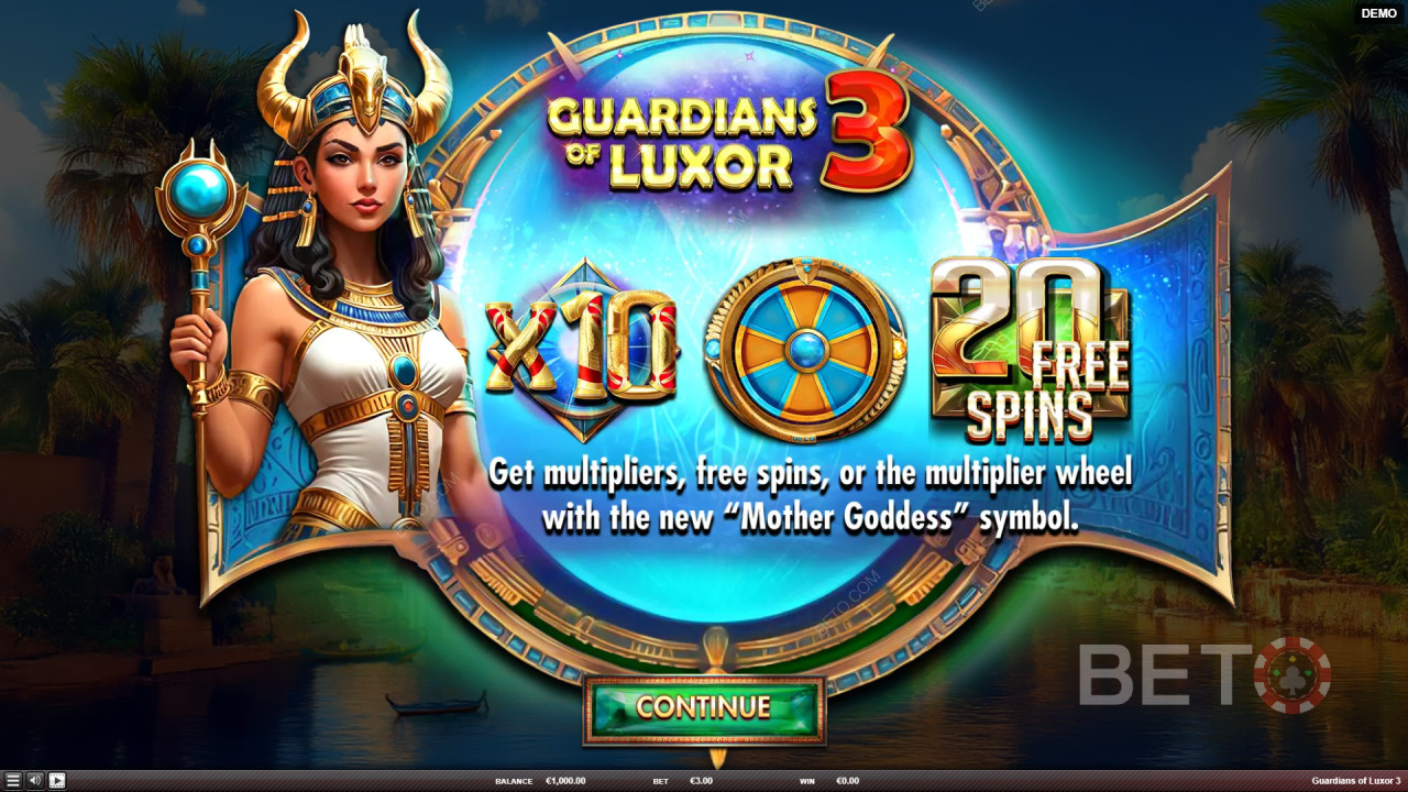 Giải thích về các tính năng bổ sung trong Guardians of Luxor 3 của Red Rake Gaming