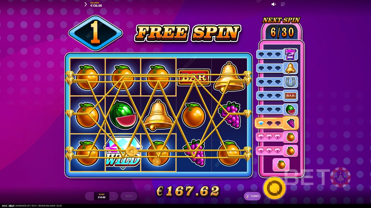 Đánh giá game Diamonds Up của BETO Slots