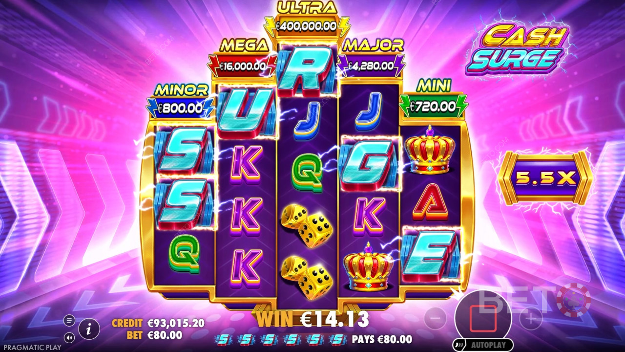 Đánh giá trò chơi Cash Surge của BETO Slots