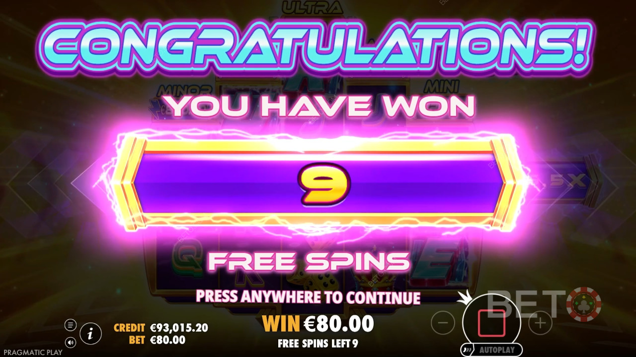 Giải thích về các tính năng thưởng trong Cash Surge của Pragmatic Play
