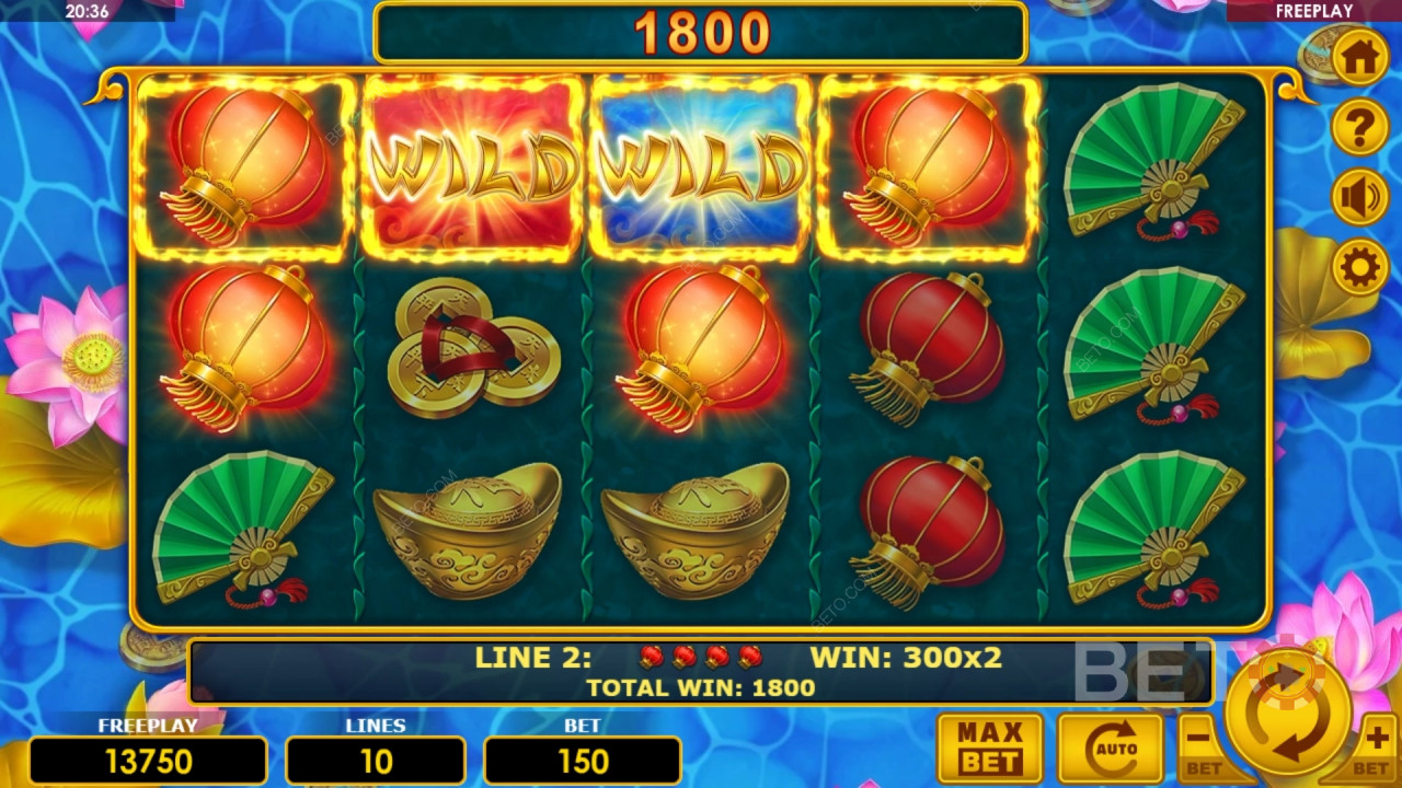 Giành chiến thắng gấp 1000 lần tiền cược của bạn trong trò chơi slot trực tuyến Golden Fish!