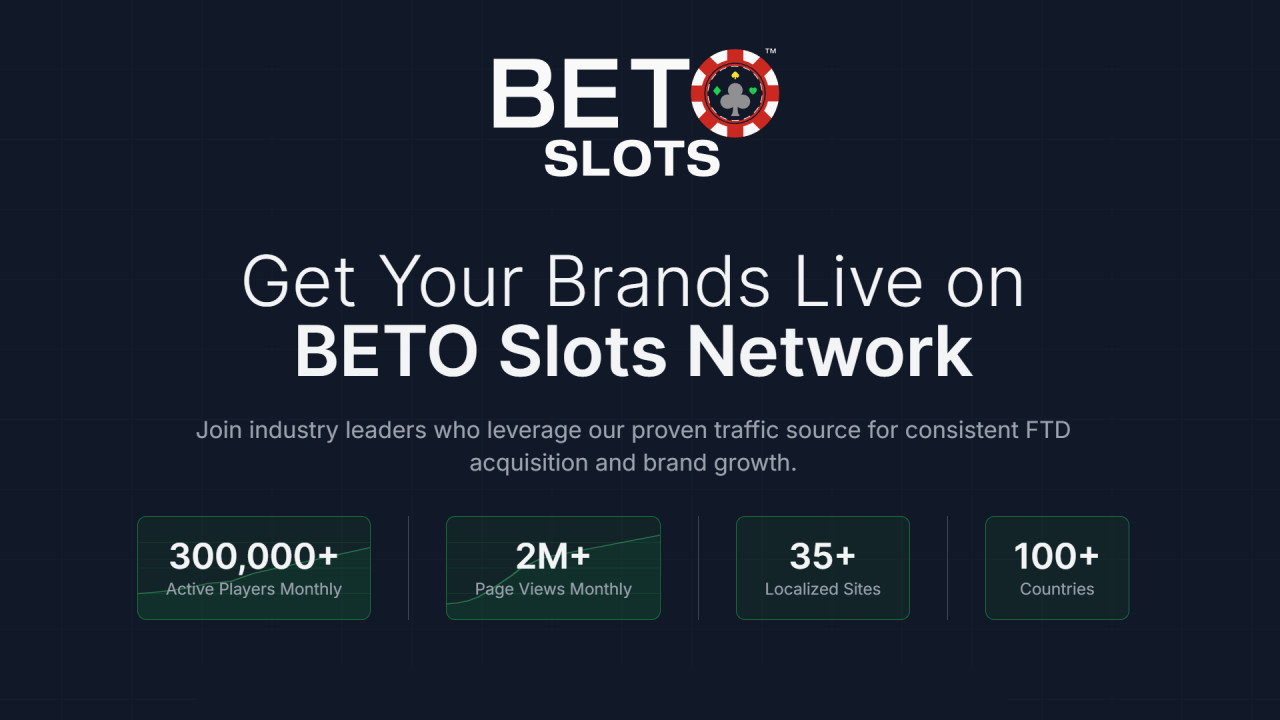 Hợp tác với BETO Slots | Quan hệ đối tác liên kết & nhà điều hành