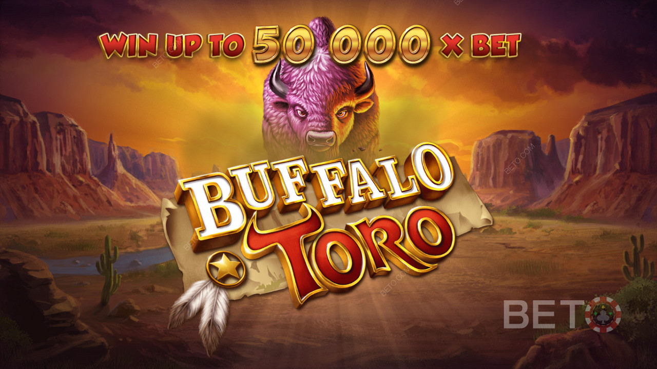 Kiếm được tới 50.000 lần tiền đặt cược của bạn trong máy đánh bạc trực tuyến Buffalo Toro