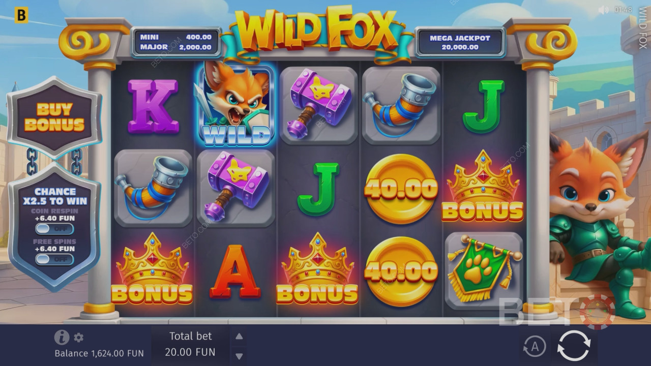 Đánh giá Wild Fox của BETO Slots
