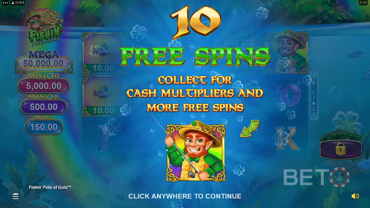Các tính năng thưởng được giải thích trong Fishin