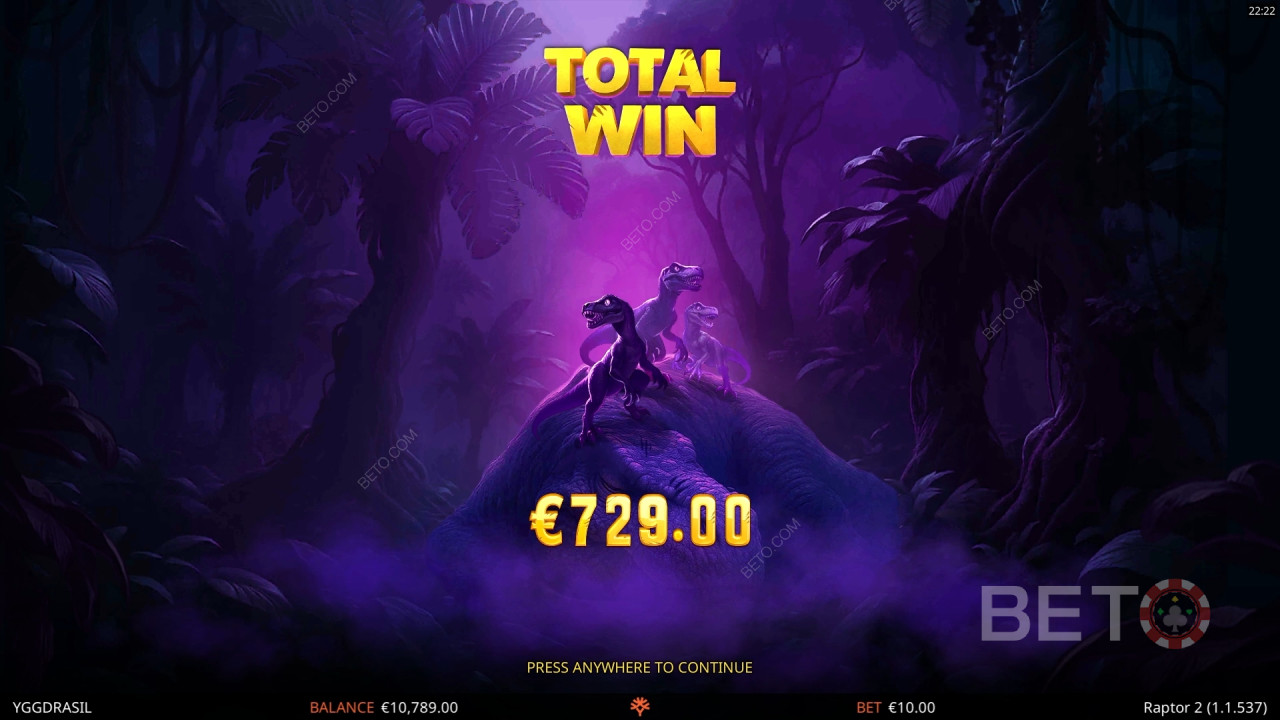 Đánh giá Raptor 2 của BETO Slots