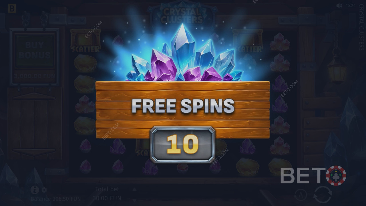 Hướng dẫn chơi Crystal Clusters của BGaming