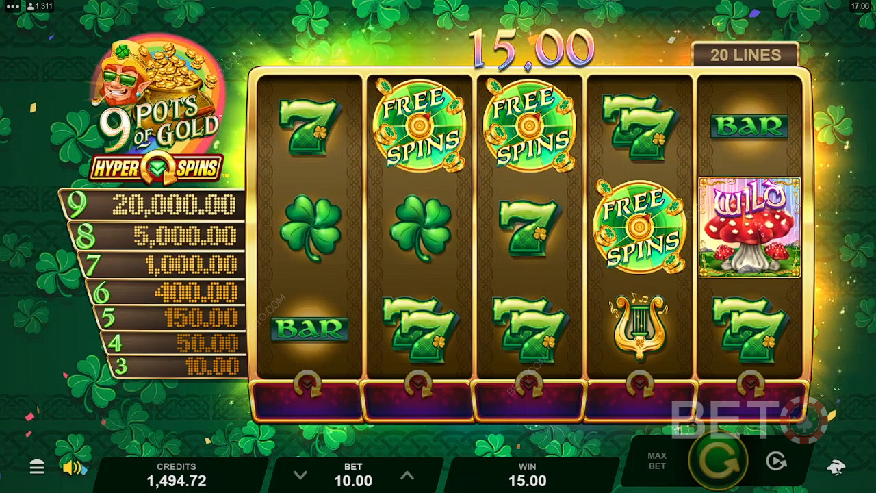 9 Pots of Gold HyperSpins Chơi Miễn Phí