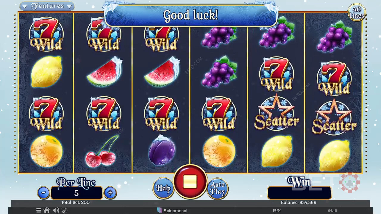 Đánh giá Fruits On Ice Collection 40 Lines của BETO Slots