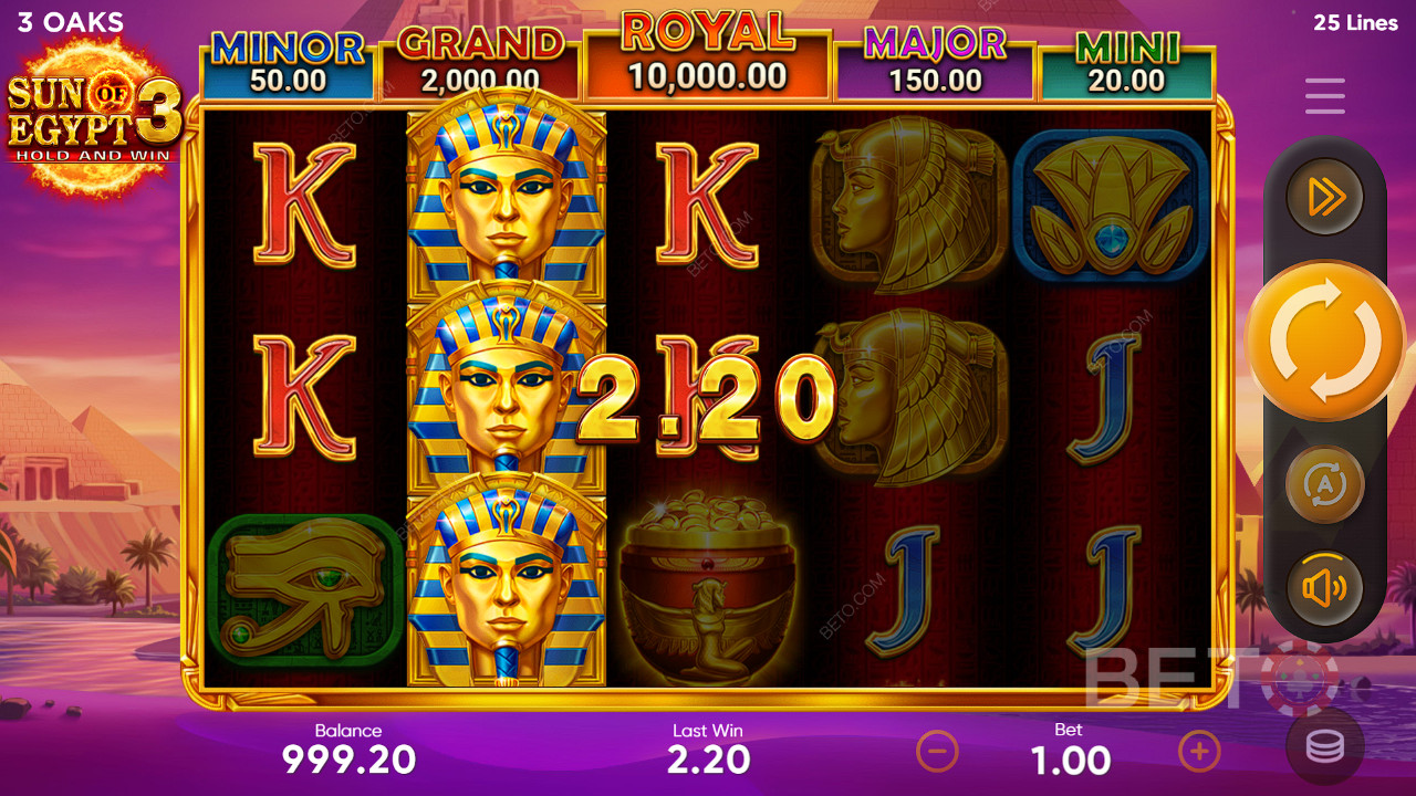 Máy đánh bạc video Sun of Egypt 3 - Phán quyết cuối cùng