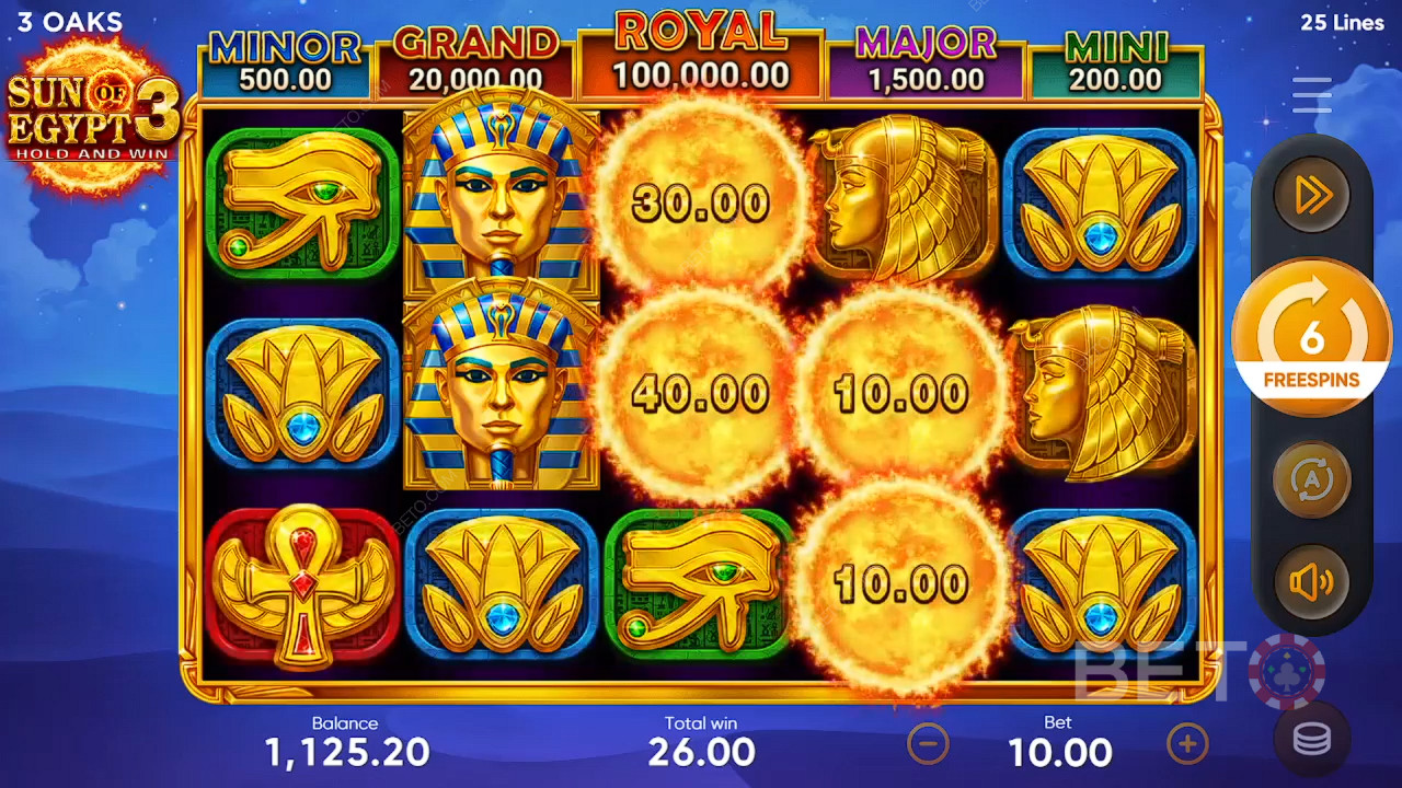 Đánh giá Sun of Egypt 3 của BETO Slots