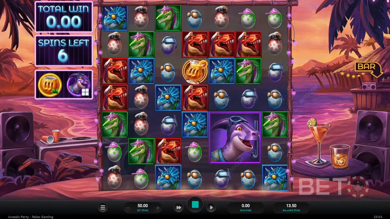 Đánh giá Jurassic Party của BETO Slots