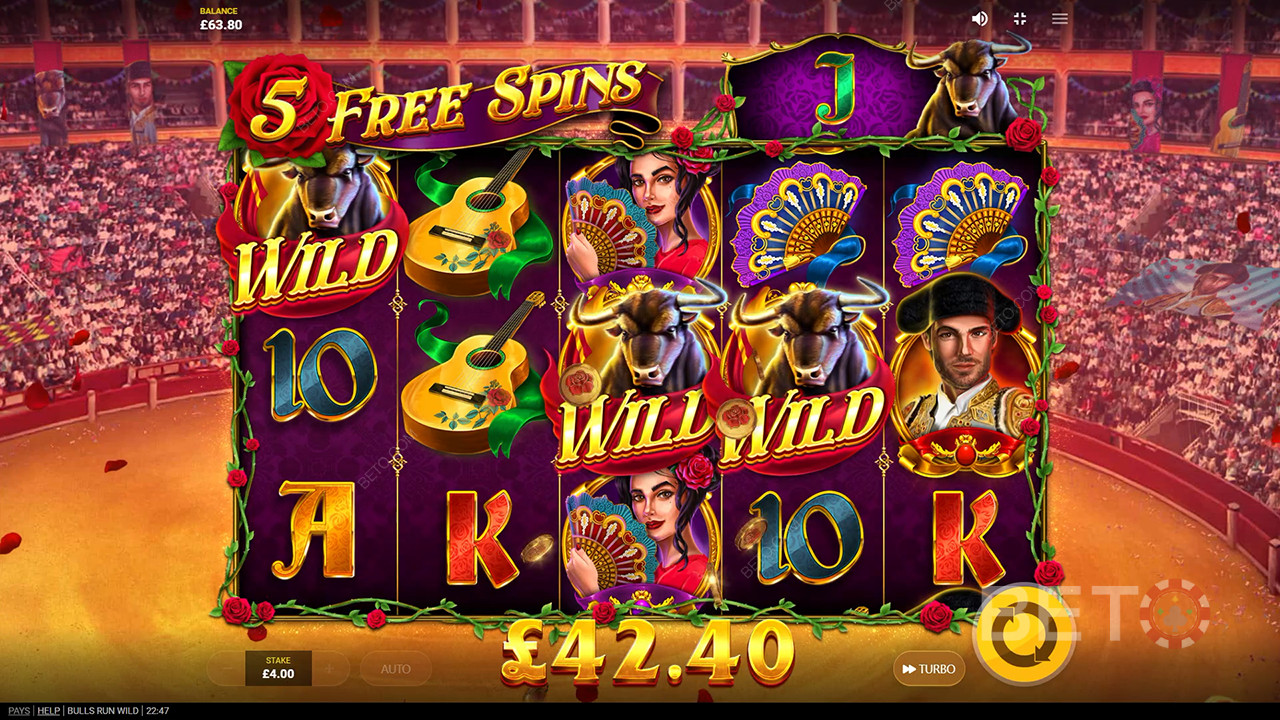 Đánh giá Bulls Run Wild của BETO Slots