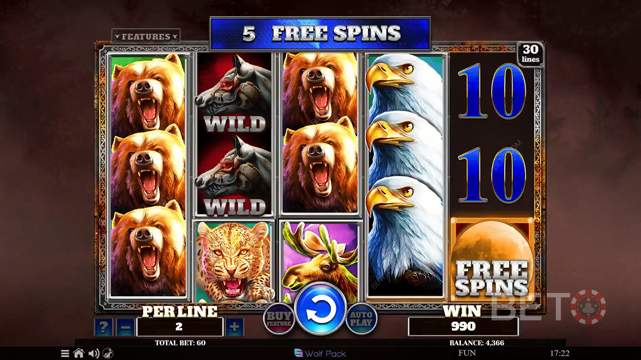 Đánh giá Wolf Fang Iron Wolf của BETO Slots