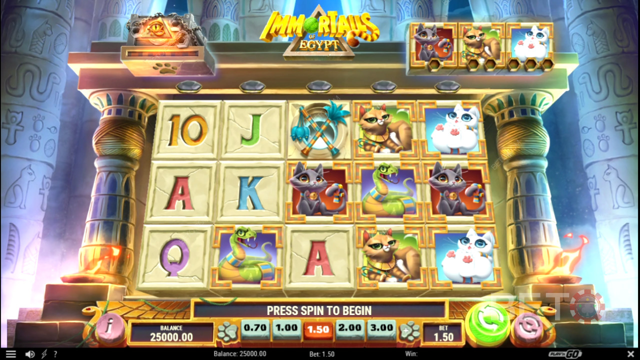 Đánh giá Immortails of Egypt của BETO Slots