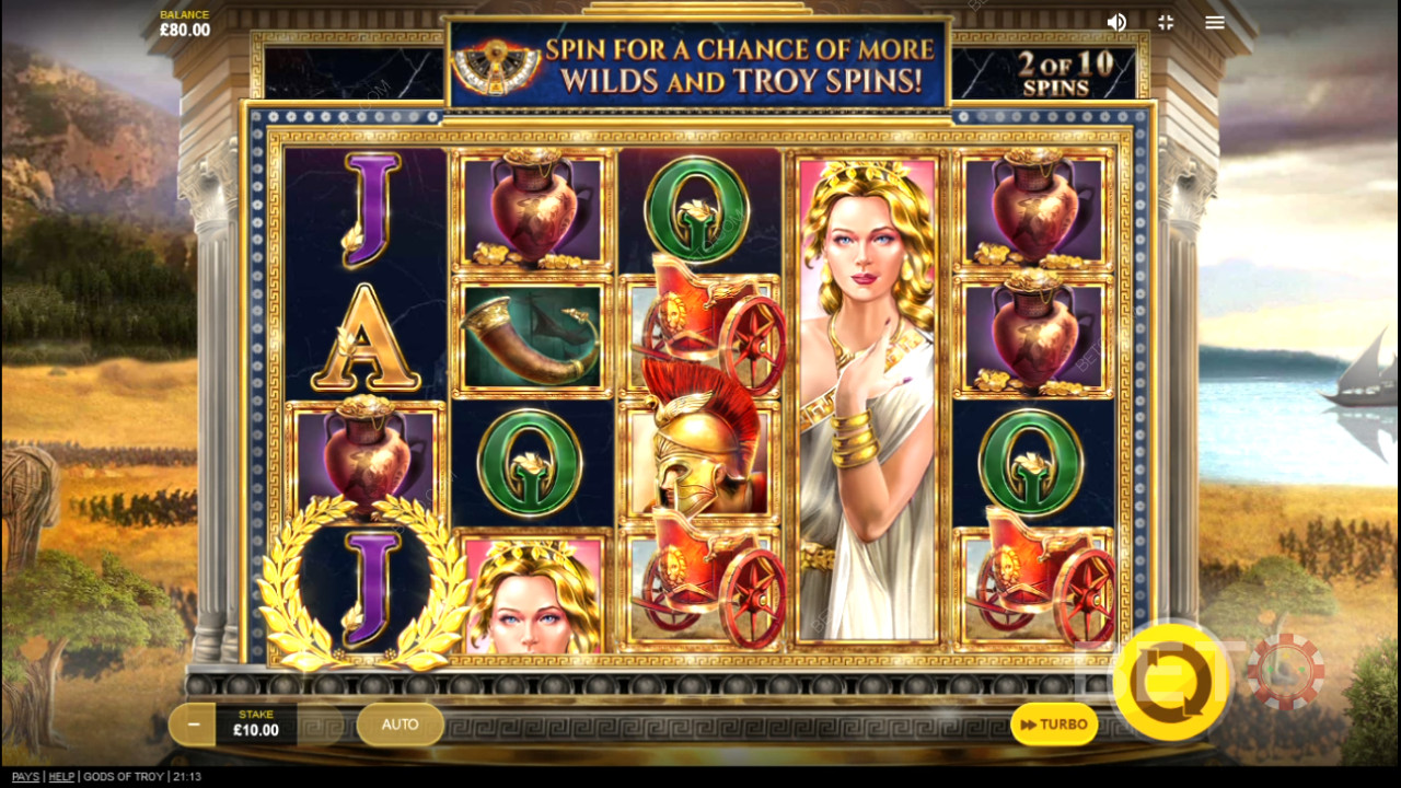 Đánh giá Gods of Troy bởi BETO Slots