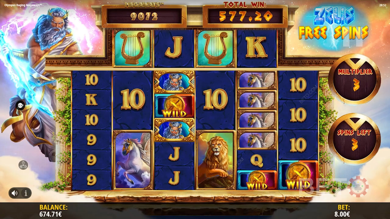 Đánh giá Olympus Raging Megaways của BETO Slots