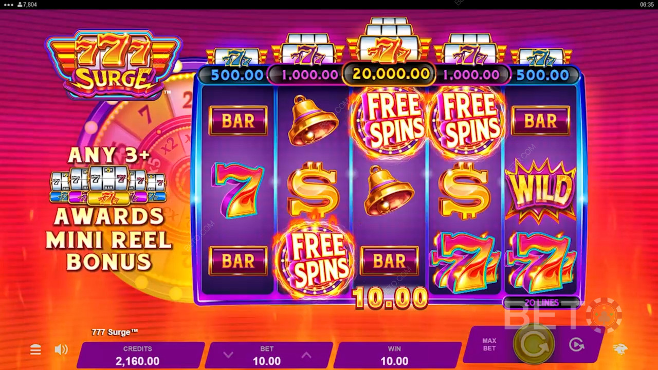 Đánh giá 777 Surge của BETO Slots