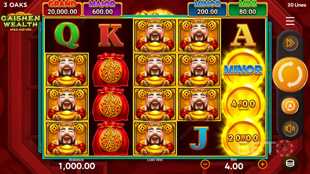 Caishen Wealth Hold and Win Chơi Miễn Phí