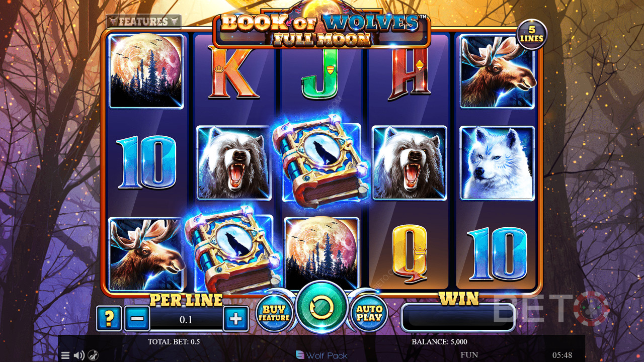 Book Of Wolves - Đánh giá trăng tròn của BETO Slots