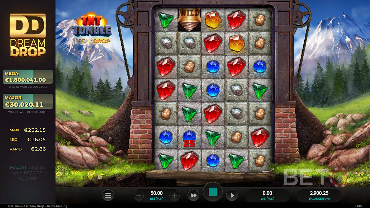 Đánh giá TNT Tumble Dream Drop của BETO Slots