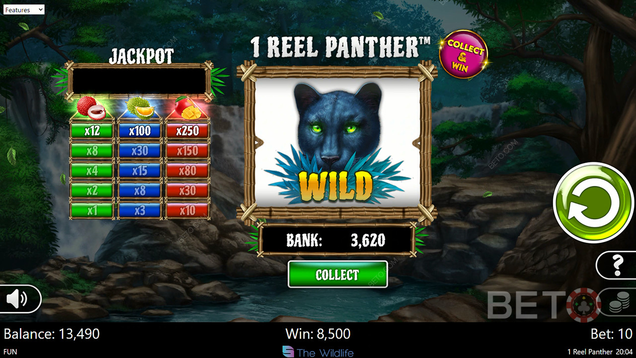 Đánh giá 1 Reel Panther của BETO Slots