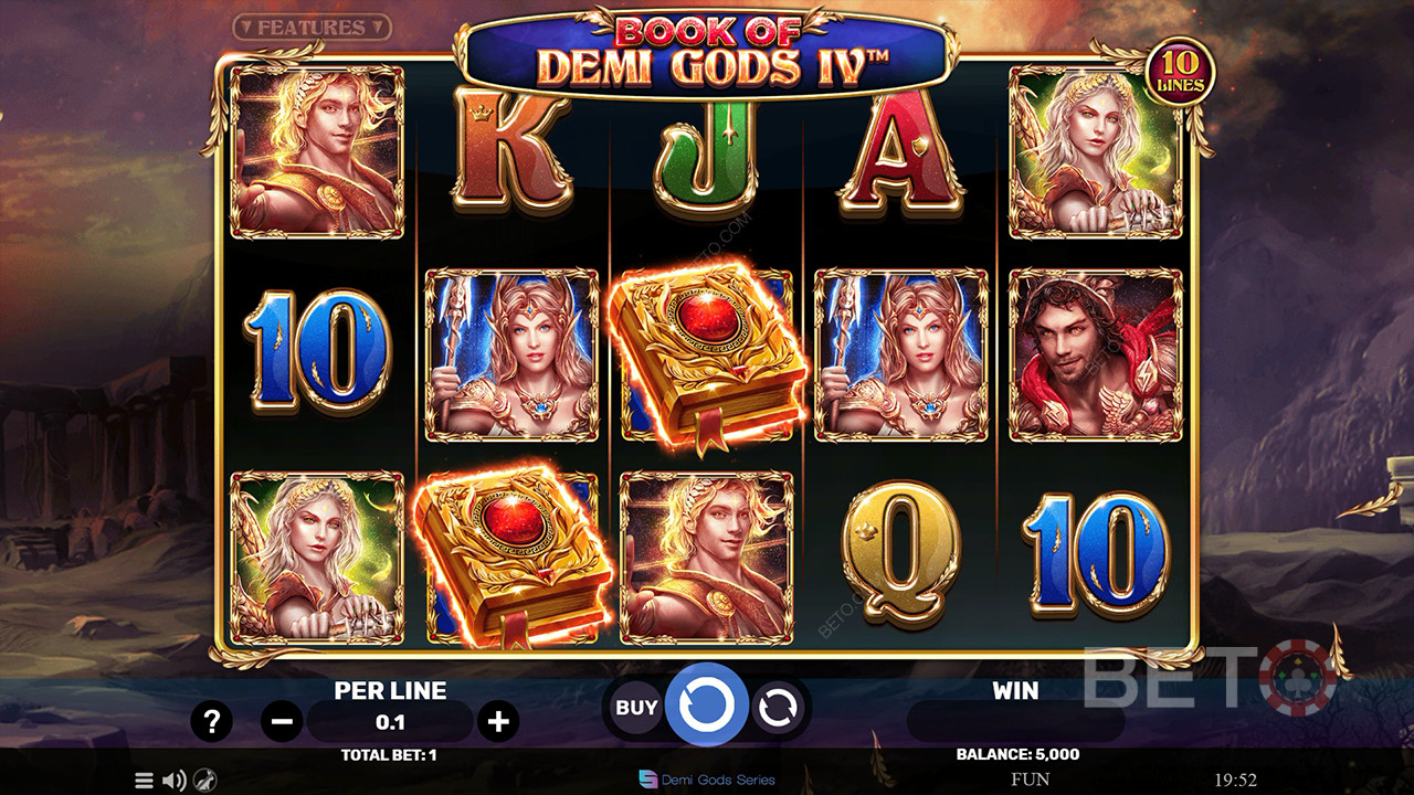 Đánh giá Book Of Demi Gods IV của BETO Slots
