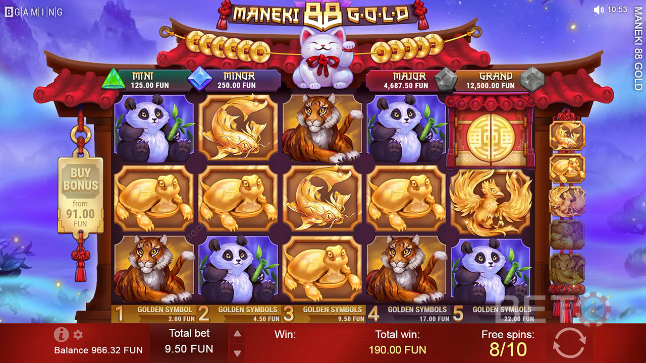 Đánh giá Maneki 88 Gold của BETO Slots