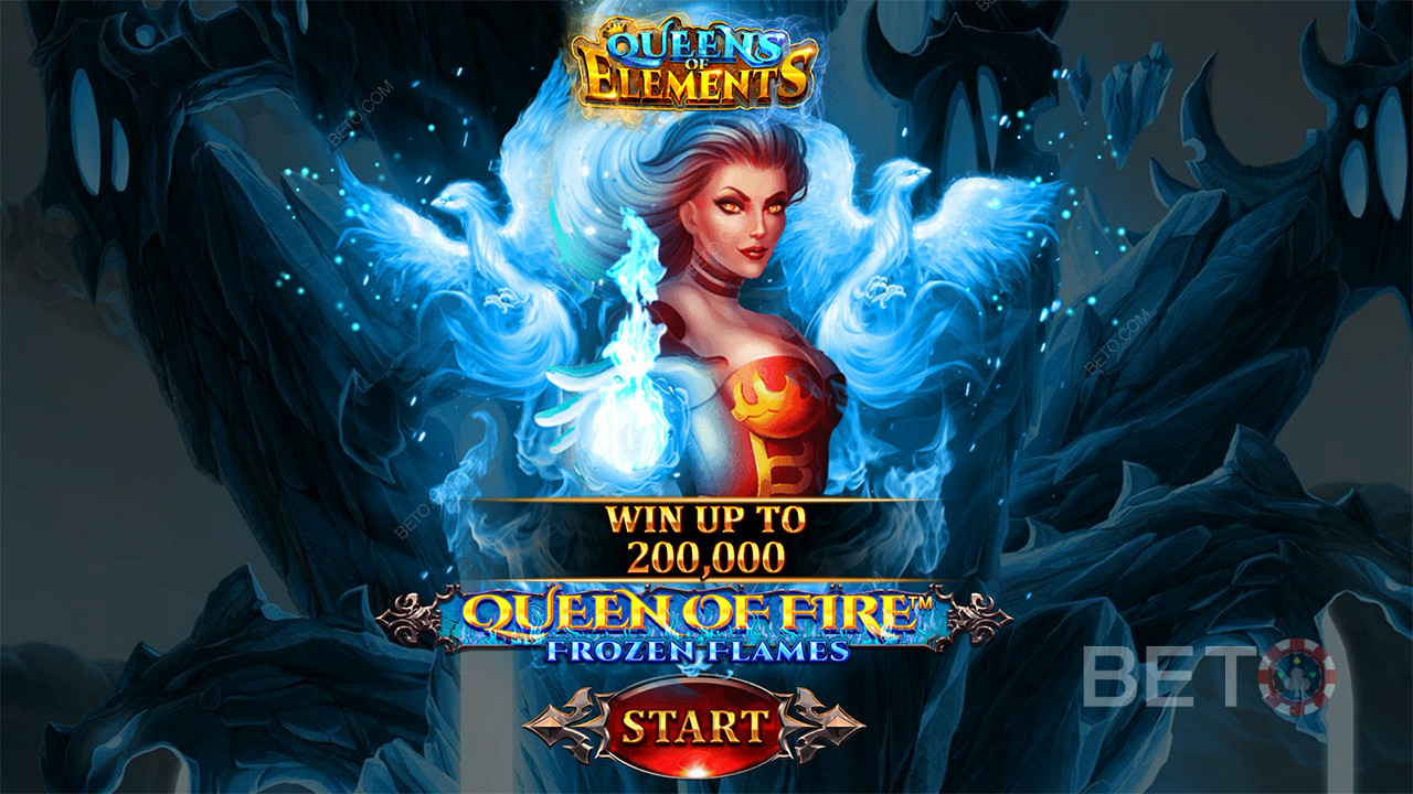 Kiếm được số tiền lên tới 2.000 lần tiền cược của bạn trong slot Queen of Fire - Frozen Flames