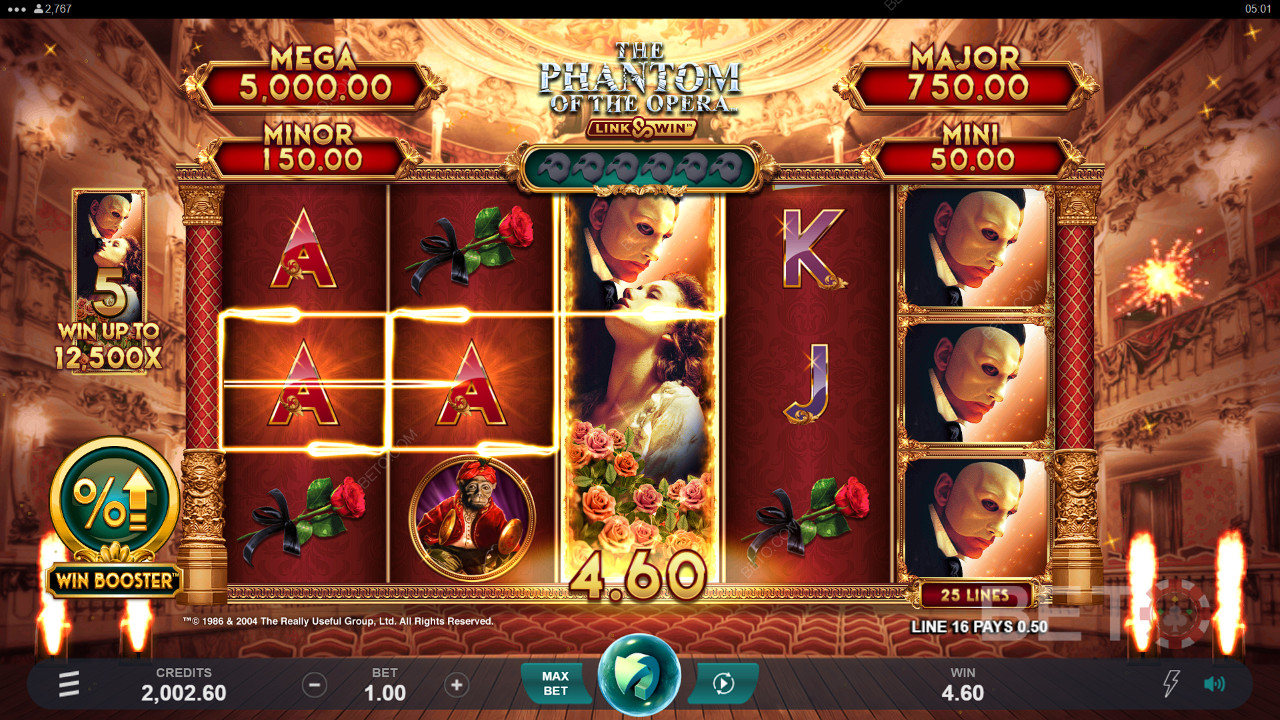 Đánh giá về The Phantom of the Opera Link and Win của BETO Slots