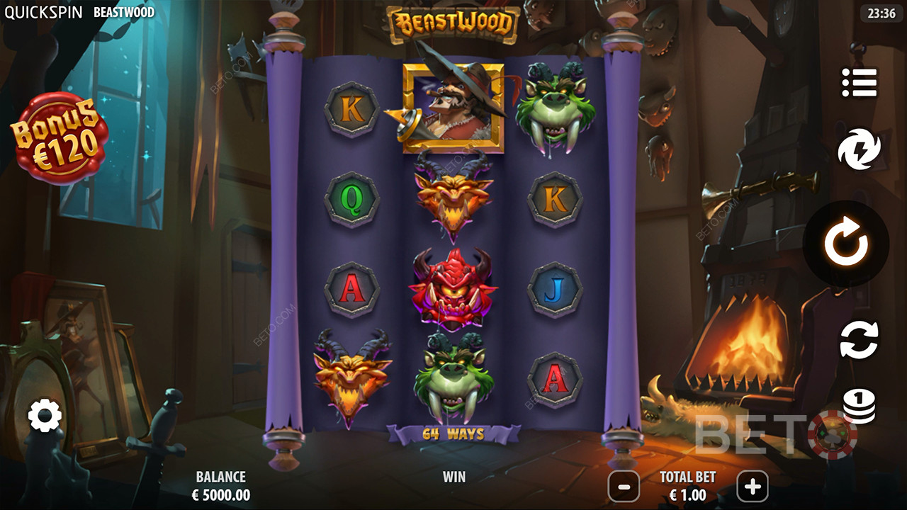 Đánh giá Beastwood của BETO Slots