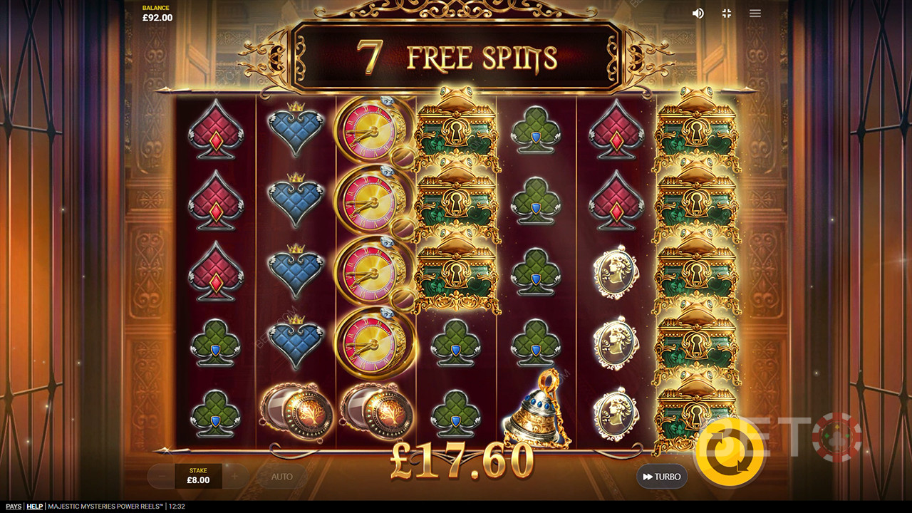 Đánh giá Majestic Mysteries Power Reels của BETO Slots