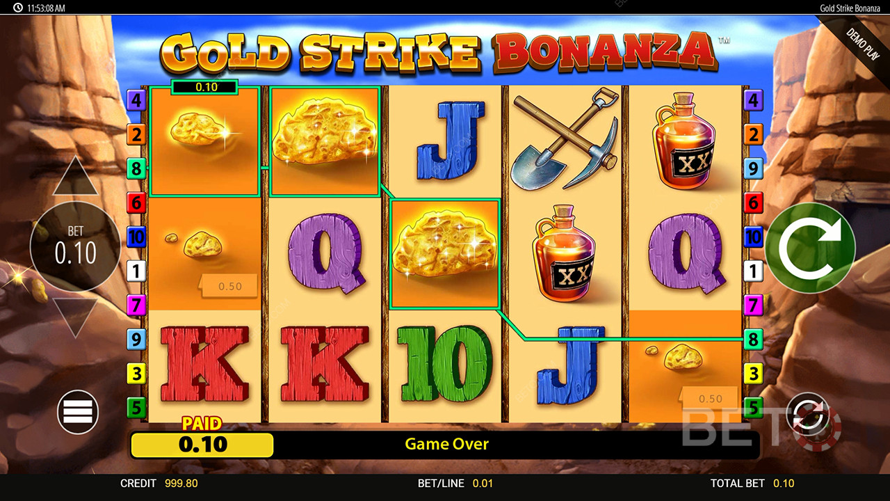 Cách chơi Gold Strike Bonanza Fortune của Blueprint