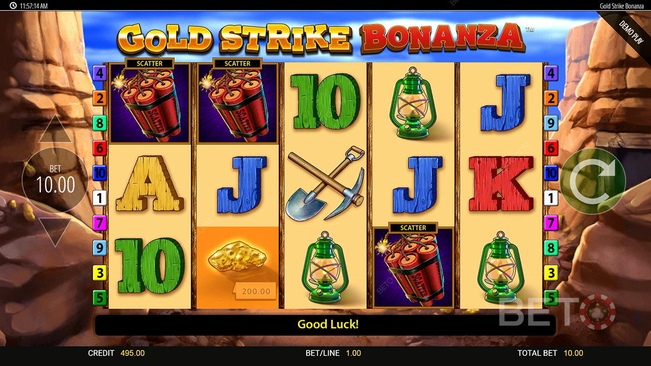 Đánh giá về Gold Strike Bonanza Fortune Play của BETO Slots