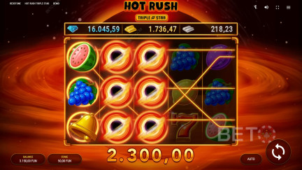 Hot Rush Triple Star - Chơi miễn phí và đánh giá (2025)