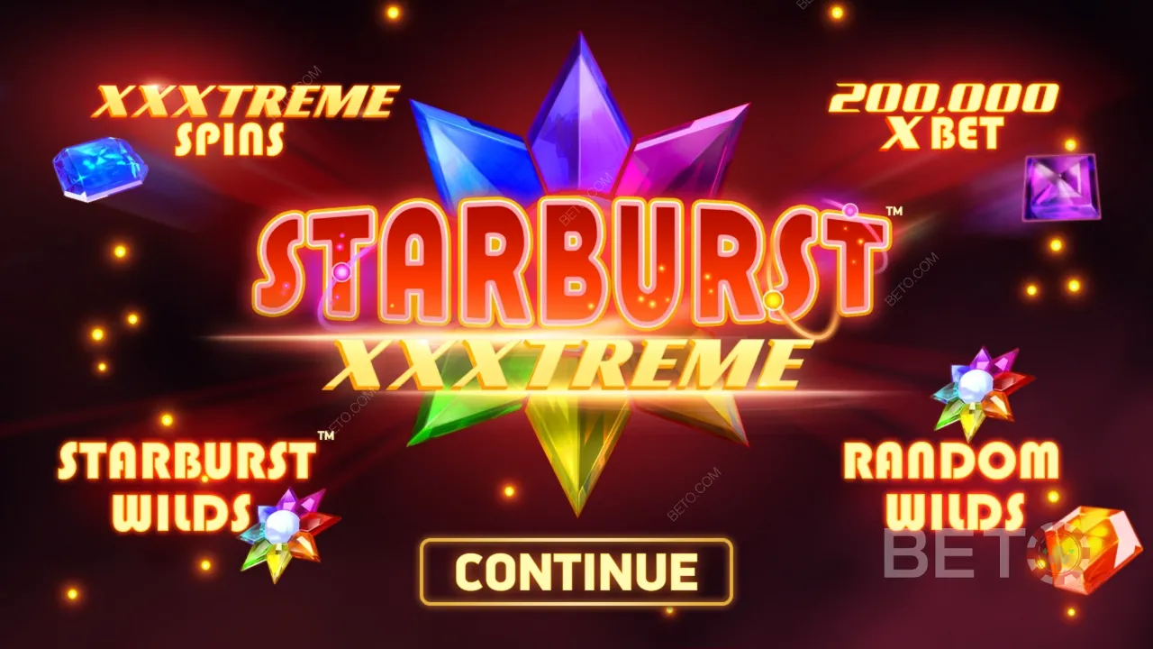 Trò chơi của khe video Starburst XXXtreme