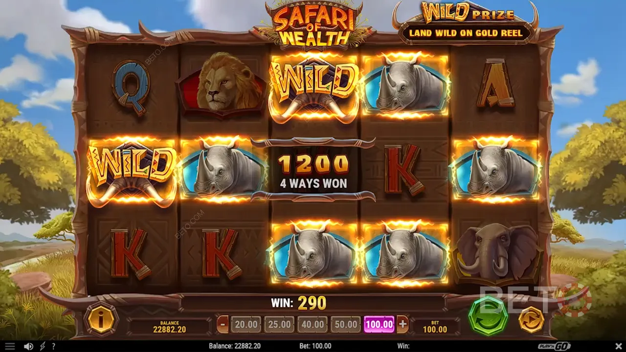 Cách chơi trò chơi slot Safari of Wealth